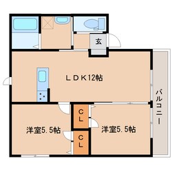 五条駅 徒歩10分 2階の物件間取画像